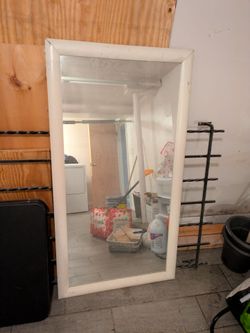 Large Wall Mirror White Frame