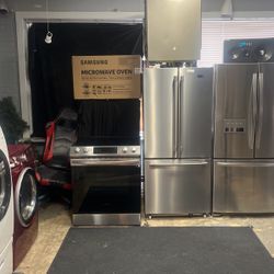 Refrigerator Stove Dishwasher Microwave 