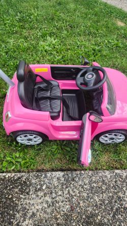 Fiat 500 Kids Pink  push Car