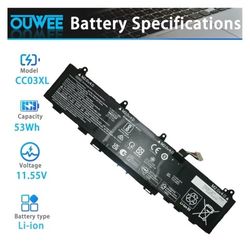 CC03XL Laptop Battery Compatible with HP ZBook Firefly 14 G7 G8 EliteBook 830 835 840 845 G7 G8 Series HSTNN-DB9Q L77608-2C1 HSTNN-IB9F L77608-1C1 HST