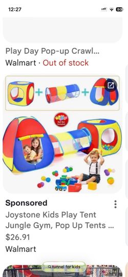 Play day pop up tent