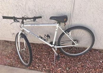 Mountain Tell White Bicycle