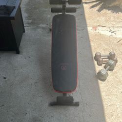 Decline Bench and Weights 