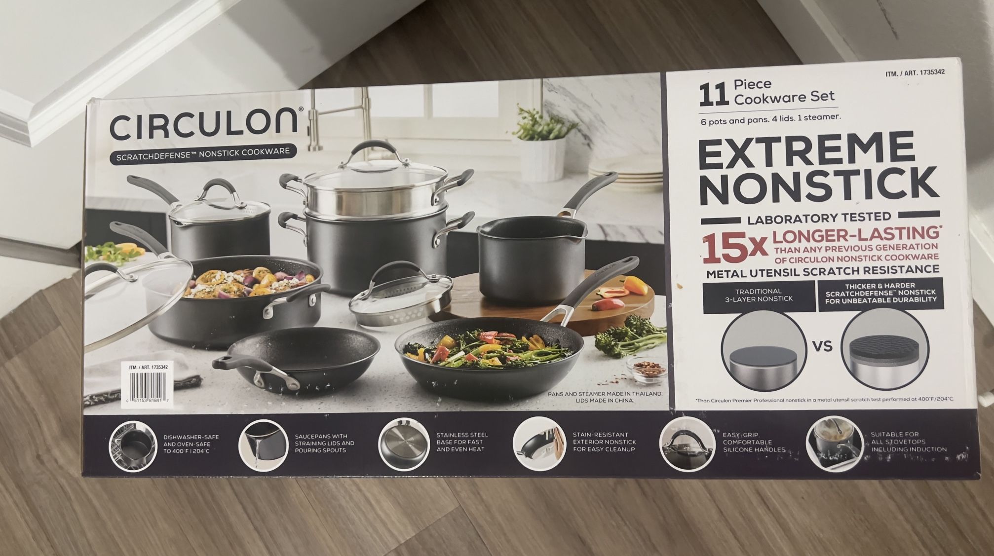 Circulon A1 Series with Scratchdefense 11 Piece Extreme Non Stick