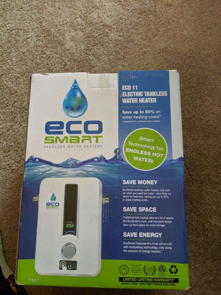 EcoSmart electric tankless water heater