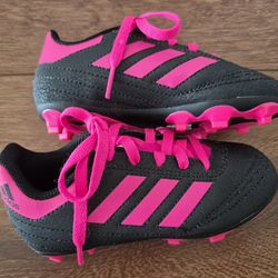 NEW Adidas Goletto VI FG J Kids Soccer Cleats Sz 10 Black Pink G26368