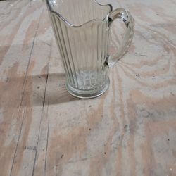 Antique Small  Glass Pitcher