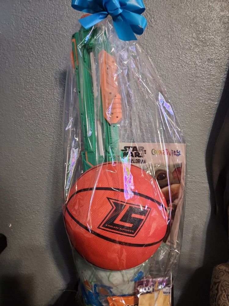 Nerf Water Gun W/Basketball Easter Basket