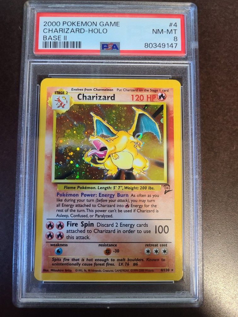 Charizard #4 (PSA 8) Base Set 2