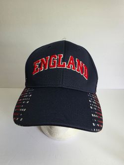 FIFA World Cup Soccer 2018 England Russia Adjustable Cap Hat Navy Unisex O/S