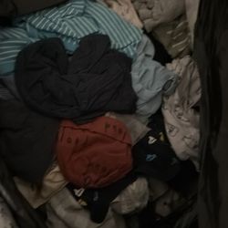 Big bag of name brand baby boy clothes