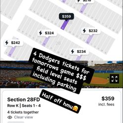 Dodger Tickets 8/30