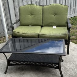 Love Seat And Coffee Table