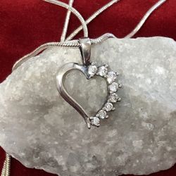 Heart  Pendant 925 Silver ,Chain Is Not Included 