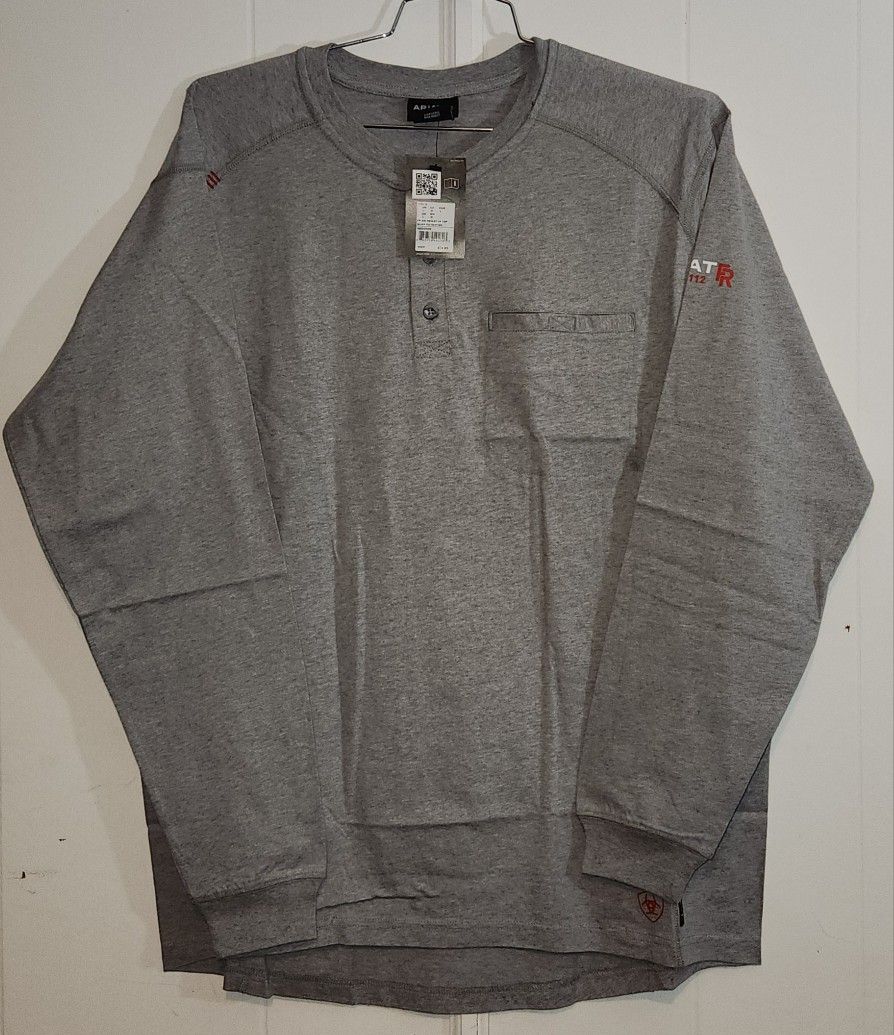 Mens NEW WITH TAGS FLAME RESISTANT ARIAT HENLEY