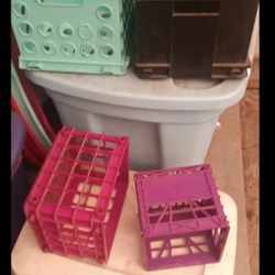 Several Different Color Compartment Baskets 