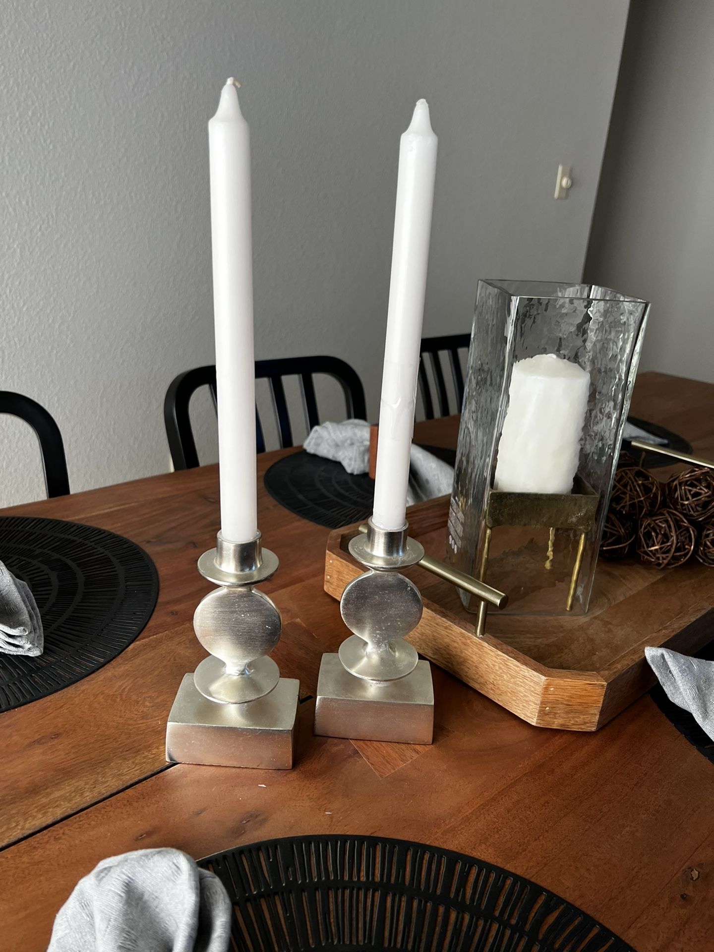 West Elm Candle Holders