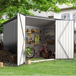 Storage Shed, Metal 3 x 7 Ft