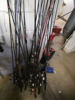 Zebco 33's rod and reels