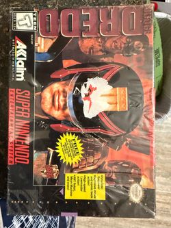 Super Nintendo Judge Dredd sealed in box