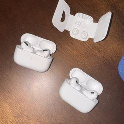 Two Sets Of AirPod Pros (1st & 2nd Gen) (Lightning Plug/Wireless Charging)