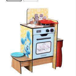 KidKraft Blue's Clues & You! Cooking-Up-Clues Wooden Play Kitchen & Handy Dandy Notebook