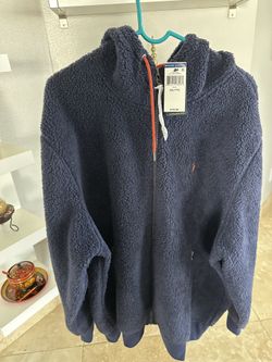 POLO Ralph Lauren Full Zip Fleece Jacket Men’s XXL Navy Blue