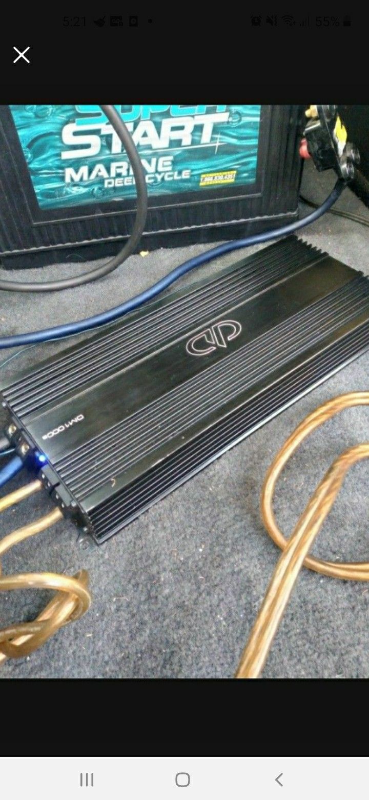 Digital Design Mono Block Amplifier 2000max....1000rms (Dm1000a) " Read Descriptions Below "
