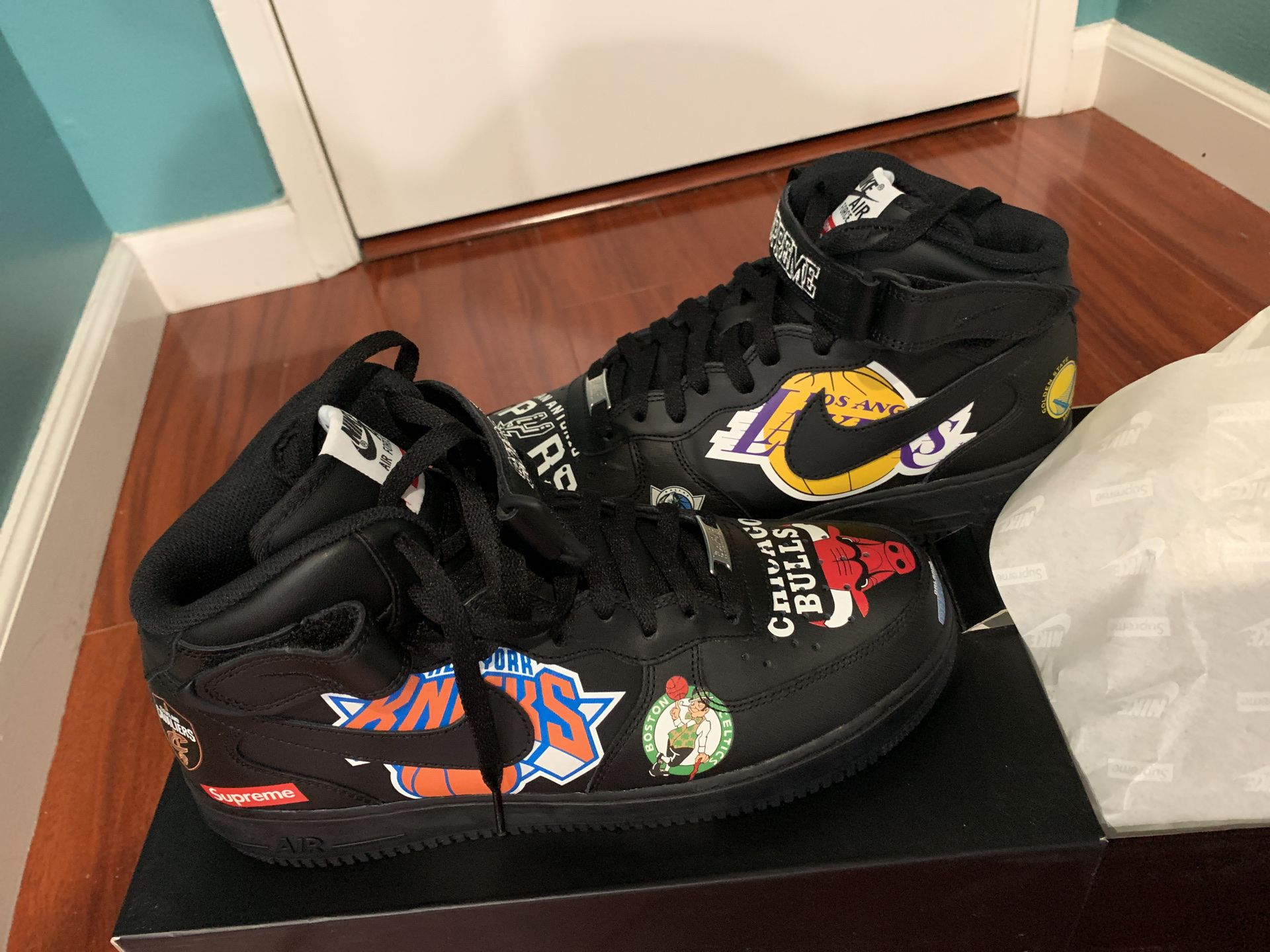 Basketball Shoes Supreme X Nba Nike Air Force Supreme X Nike NBA