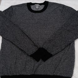 Forever 21 Black & Gray Knit Sweater Size L
