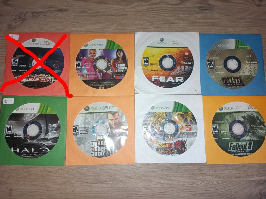 Xbox 360 Loose Games Lot