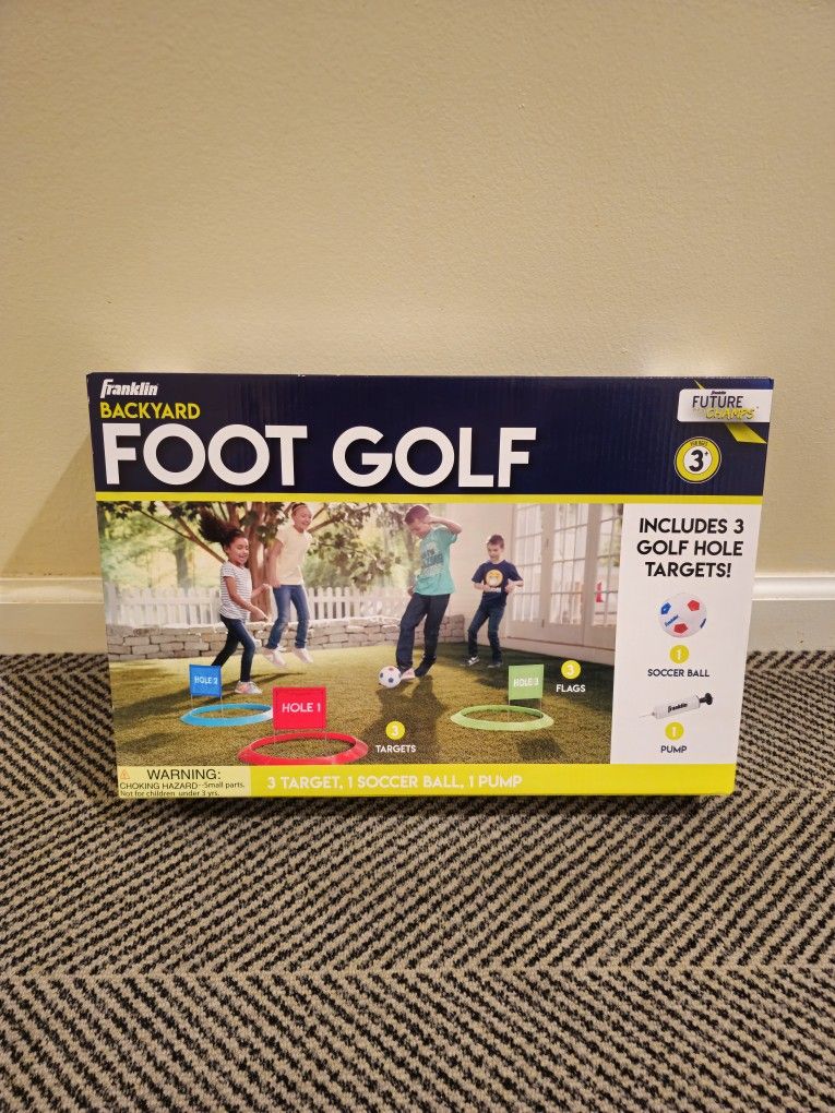 Franklin Sports Kids Soccer Golf Set with 1 Soccer Ball and 3 Targets with Flags