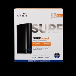 New Arris surfboard G34 wifi6 modem