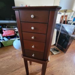 Wood Jewelry Armoire