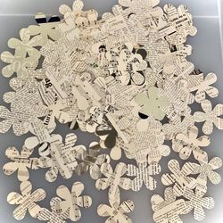 Lot of 200 Vintage Paper Cutouts 2 1/4”For Table Confetti or Crafts #040424A4