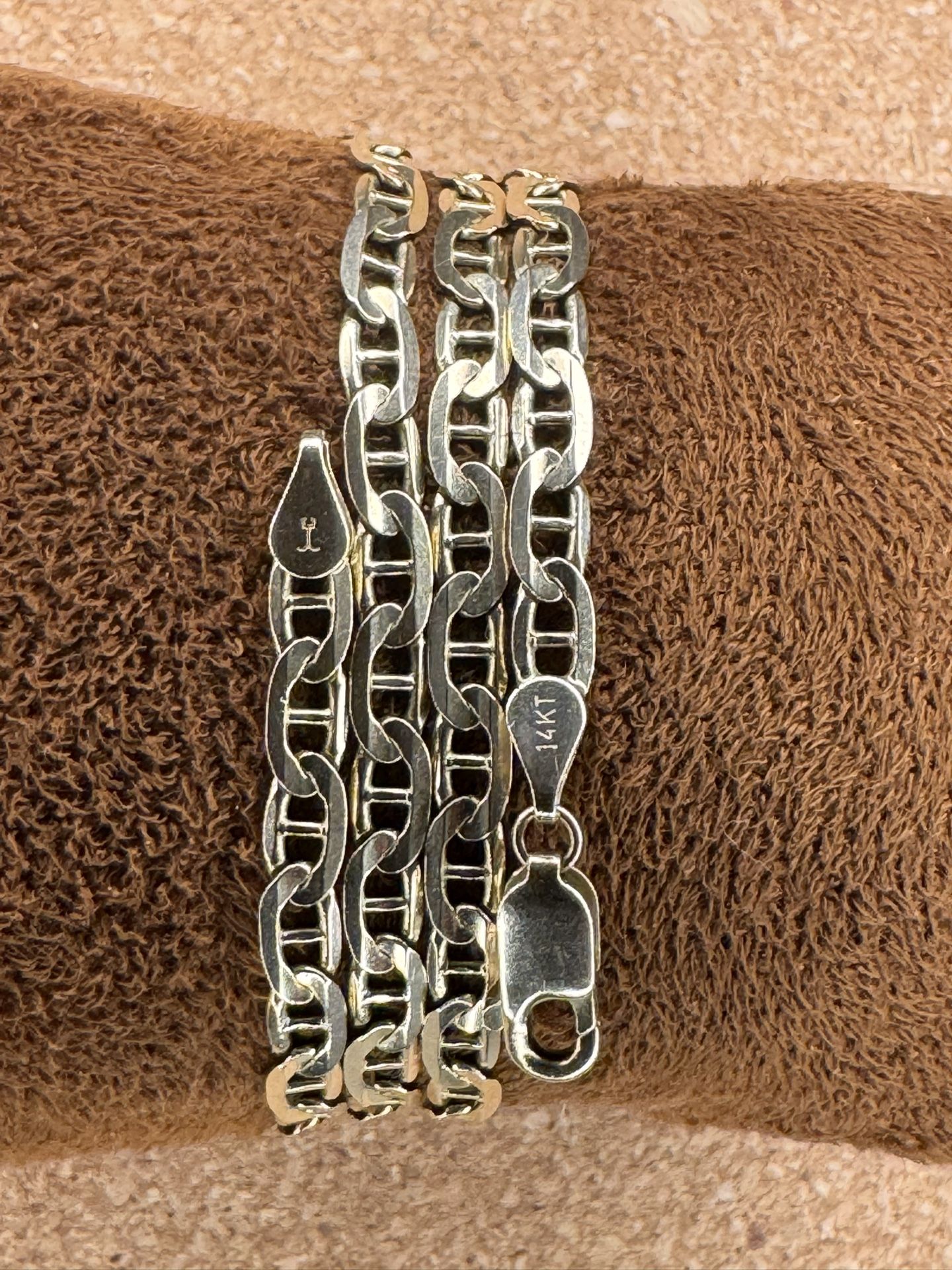 Solid 14k 4mm 18.5inch Jacoje Gold Chain