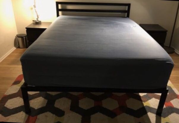 Queen metal bed frame