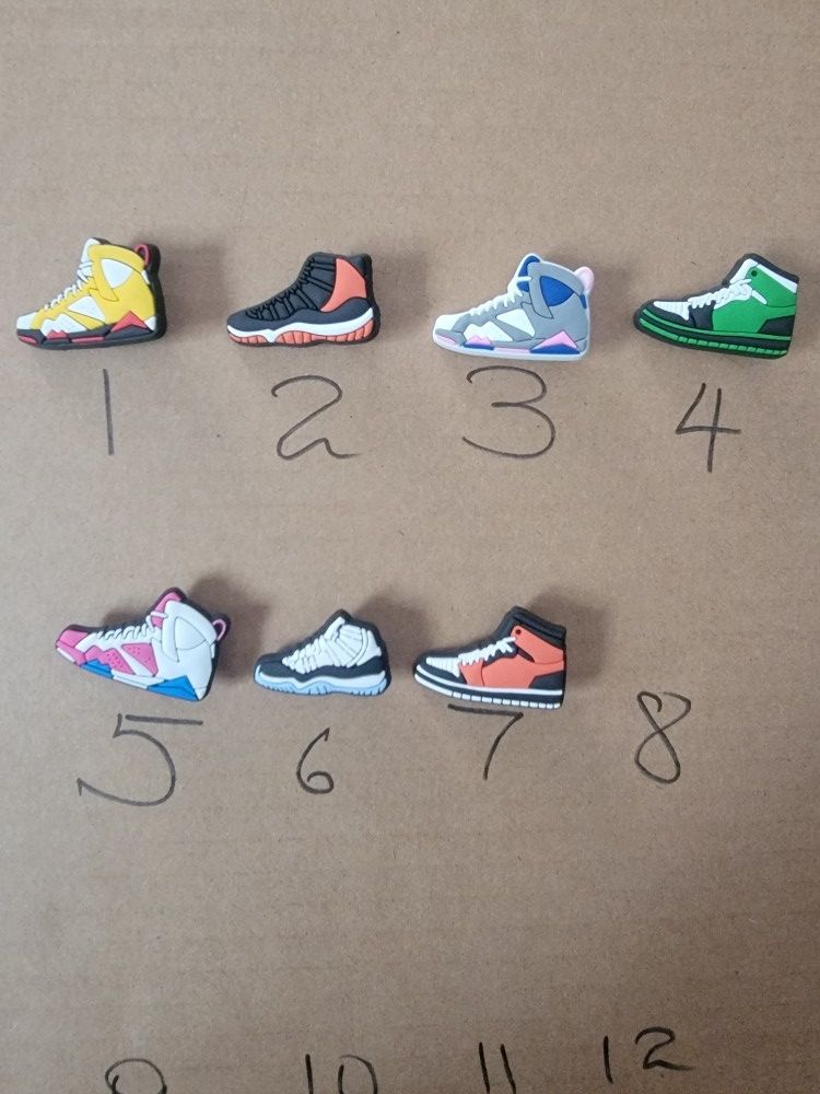 Any 4 Sneakers Shoes Charms For Crocs Or Clogs