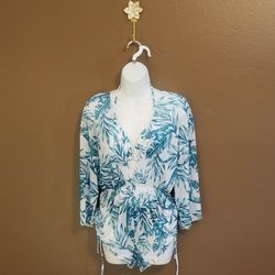 New 3 Piece Women's Matching Bikini Set with Coverup Romper