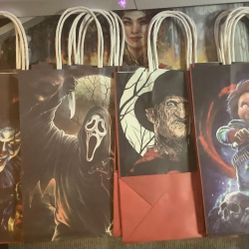 13 Movie Theme Candy Goodie Bags Halloween Scary Movie Party Gift Bags