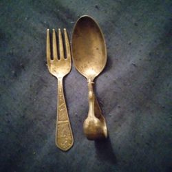 Little Boy Blue Fork And Spoon Set