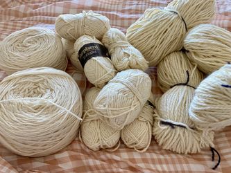 3.7 lbs Undyed Wool Yarn Bundle – Destash Lot (Aran & Chunky)