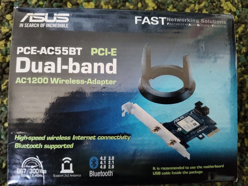 ASUS PCE-AC55BT Dual band AC1200 Wireless Adapter