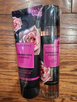 WHIPPED ROSE & VANILLA BODY CREAM & FINE FRAGRANCE MIST 