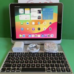 Apple IPad 6th Generation (9.7” Retina / Touch ID / IOS 17) 32GB with keyboard, pen & Accessories (128gb $199) 