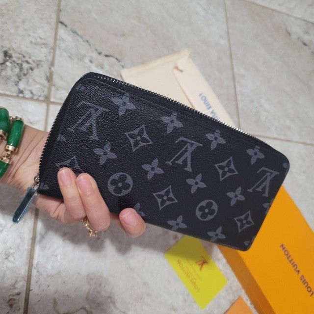 Black Canvas/Leather Wallet