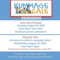 Rummage Sale 8/19-8/20/25 SPRINGVILLE NY