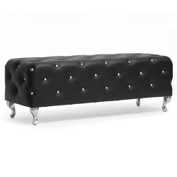 Black Leather Ottoman For Sale!!!!!