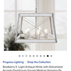 Farm Style Chandelier Lamp. $100