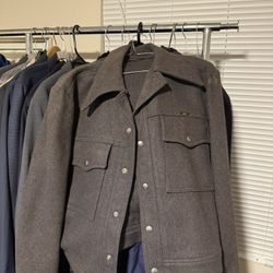 Lee Wool Blend jacket Size Large Brown